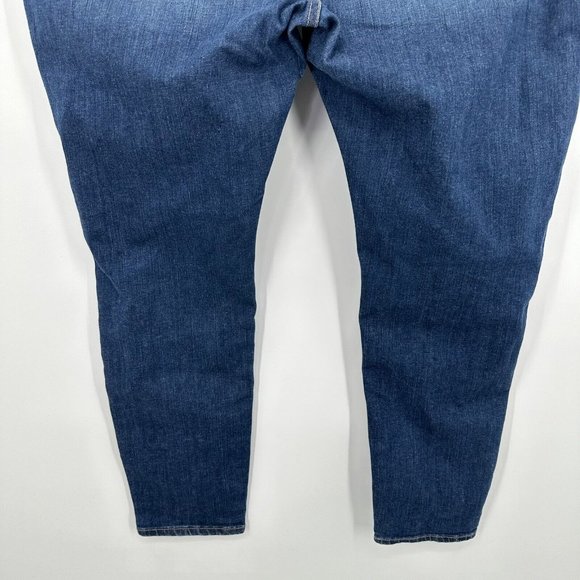 Madewell Women's Curvy High Rise Skinny Blue Denim Jeans‎ Pants Size 37 - Picture 8 of 10